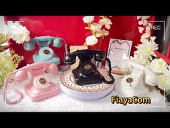 Casamentos Celebrações Telefone Livro de convidados Som claro Vintage Telefone Gravador de voz Design de botão