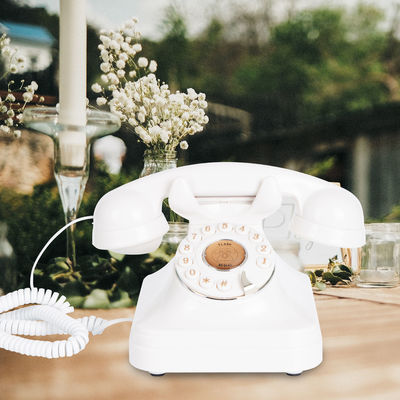 Estilo de casamento livro de convidados telefone recarregável de energia gravador de telefone vintage para casamento