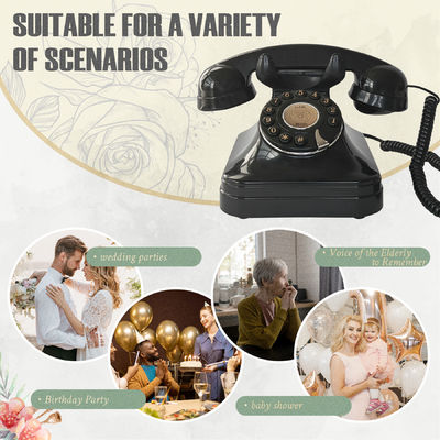 Audio personalizado Livro de convidados Correio de voz 32GB Deixe uma mensagem Telefone Casamento