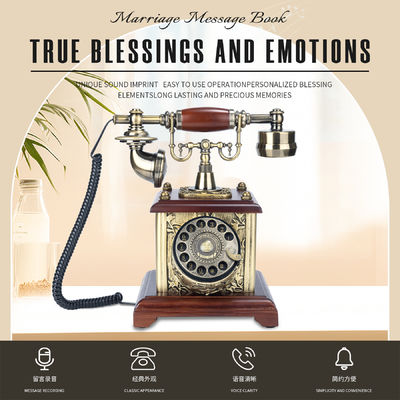 Mantenha memórias vivas Livro de convidados de telefone - perfeito para gravar mensagens de voz de entes queridos em eventos especiais