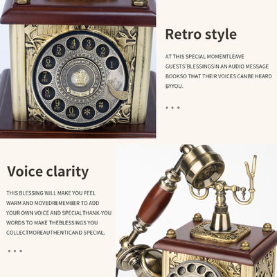 Mantenha memórias vivas Livro de convidados de telefone - perfeito para gravar mensagens de voz de entes queridos em eventos especiais