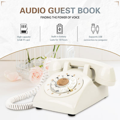 Mensagem de voz de plástico Livro de convidados de casamento Áudio Livro de mensagens personalizadas para manter memórias