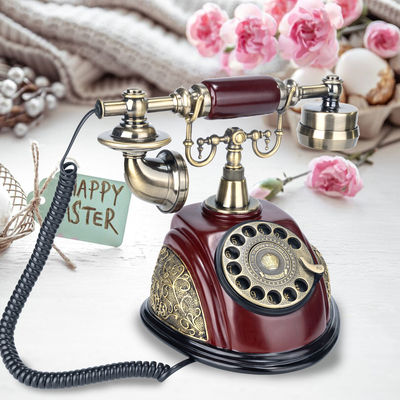 Livro de convidados de estilo europeu de áudio Telefone casamento recarregável para coletar mensagens