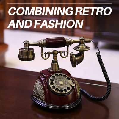 Livro de convidados de estilo europeu de áudio Telefone casamento recarregável para coletar mensagens