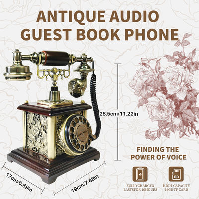 Modern Wedding Phone Guest Book Elegante Diy Audio Guest Book Para Mensagens Sinceras