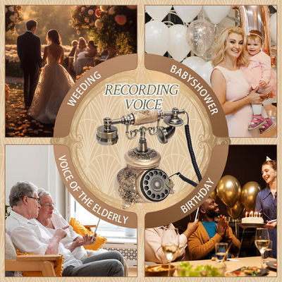 Casamento Clássico Telefonia Livro de Convidados Retro Artesanato Áudio Livro de Convidados de Casamento Para Casais