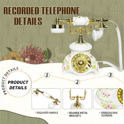 Livro de hóspedes de som claro telefone mensagem de voz de plástico Livro de hóspedes com botão simples