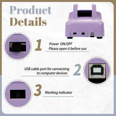 Compatível com o USB Telefone Livro de hóspedes Gravação de telefone Plástico para chuveiros de bebê