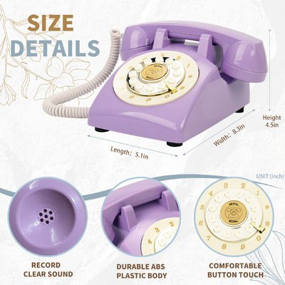 Compatível com o USB Telefone Livro de hóspedes Gravação de telefone Plástico para chuveiros de bebê