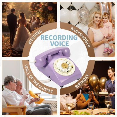 Compatível com o USB Telefone Livro de hóspedes Gravação de telefone Plástico para chuveiros de bebê