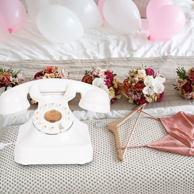 Invitados OEM Mensagens Mensagem de áudio Livro de convidados 10 horas telefone antigo Livro de convidados de casamento
