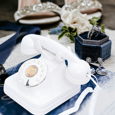 Invitados OEM Mensagens Mensagem de áudio Livro de convidados 10 horas telefone antigo Livro de convidados de casamento