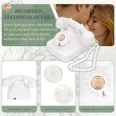Invitados OEM Mensagens Mensagem de áudio Livro de convidados 10 horas telefone antigo Livro de convidados de casamento