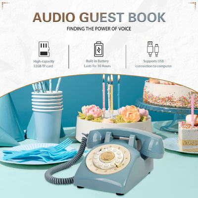 Eventos Gravação de plástico Livro de convidados Gravação clara 10 horas Audio Telefonia Livro de convidados