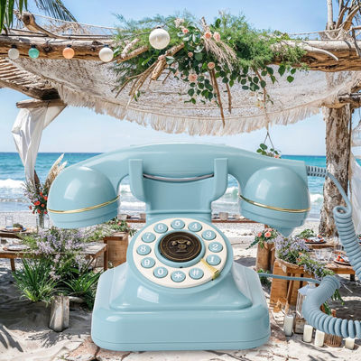 32GB Clear Sound Telephone Guest Book Casamento Azul Para Bebê Duchas Eventos