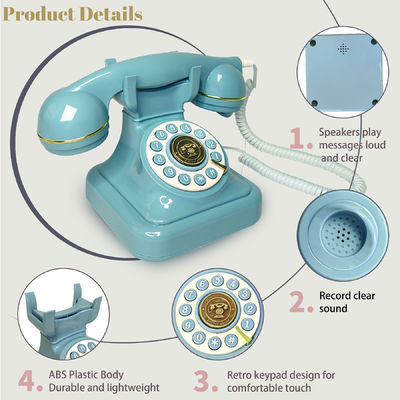 32GB Clear Sound Telephone Guest Book Casamento Azul Para Bebê Duchas Eventos