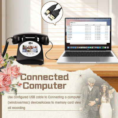 Festas Vídeo Livro de convidados com áudio claro Operação simples Livro de convidados de casamento áudio