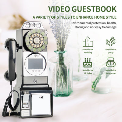 Registro de Casamento Aúdio Vídeo Customizado Livro de Convidados ABS Banquete de Plástico Festa de Benção de Convidados Registro de Entrada Livro de Voz Personalizado Mensagem