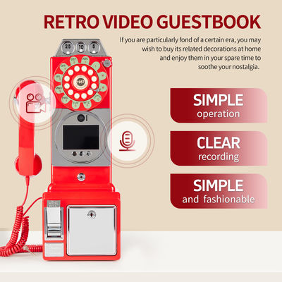 Registro de Casamento Aúdio Vídeo Customizado Livro de Convidados ABS Banquete de Plástico Festa de Benção de Convidados Registro de Entrada Livro de Voz Personalizado Mensagem