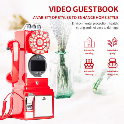 Registro de Casamento Aúdio Vídeo Customizado Livro de Convidados ABS Banquete de Plástico Festa de Benção de Convidados Registro de Entrada Livro de Voz Personalizado Mensagem