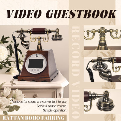 Registro de Casamento Aúdio Vídeo Customizado Livro de Convidados ABS Banquete de Plástico Festa de Benção de Convidados Registro de Entrada Livro de Voz Personalizado Mensagem