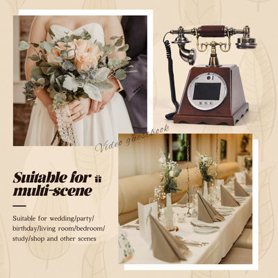 Registro de Casamento Aúdio Vídeo Customizado Livro de Convidados ABS Banquete de Plástico Festa de Benção de Convidados Registro de Entrada Livro de Voz Personalizado Mensagem