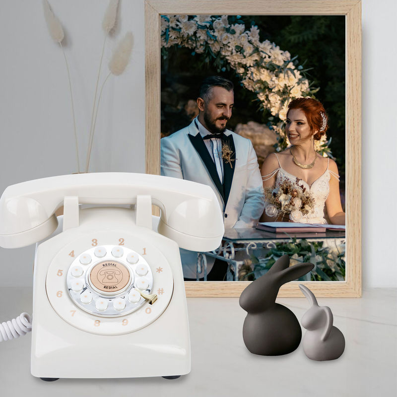 Momentos Especiais Telefone USB Livro de Convidados para Casamento Áudio Livro de Convidados Telefone Aluguel Branco